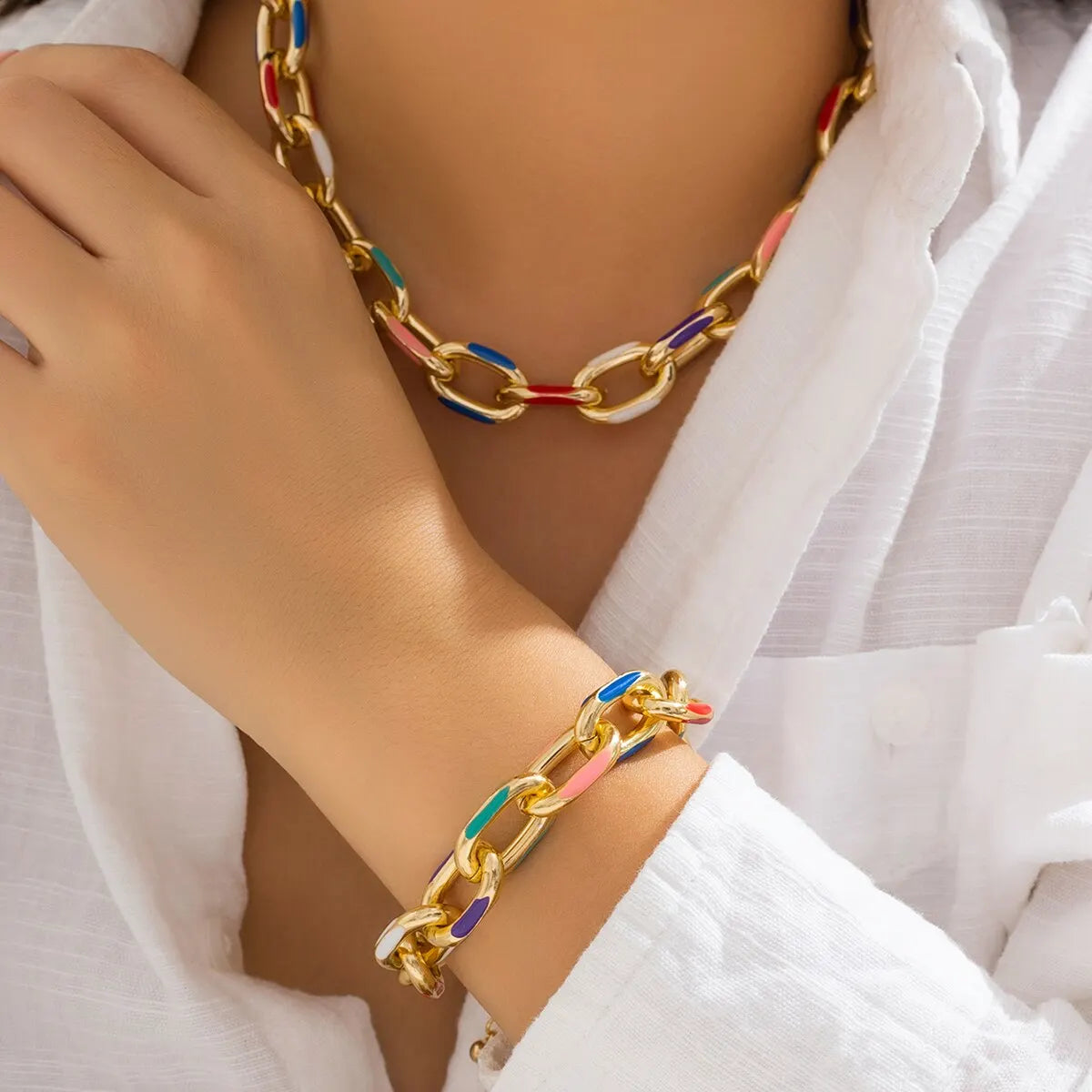 Set Fabrizzio Luxe - Collar y Pulsera Premium