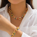 Set Fabrizzio Luxe - Collar y Pulsera Premium
